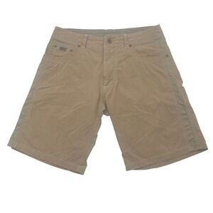 Kuhl Radikl Mens Khaki Tan Hiking Performance Stretch Shorts 32 Style 5068 11"